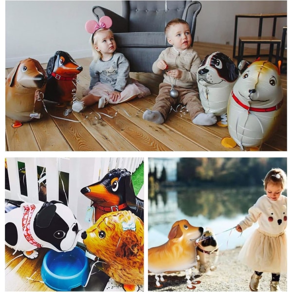 6 st Walking Animal Balloons, Walking Balloon Dog Balloon, Pet