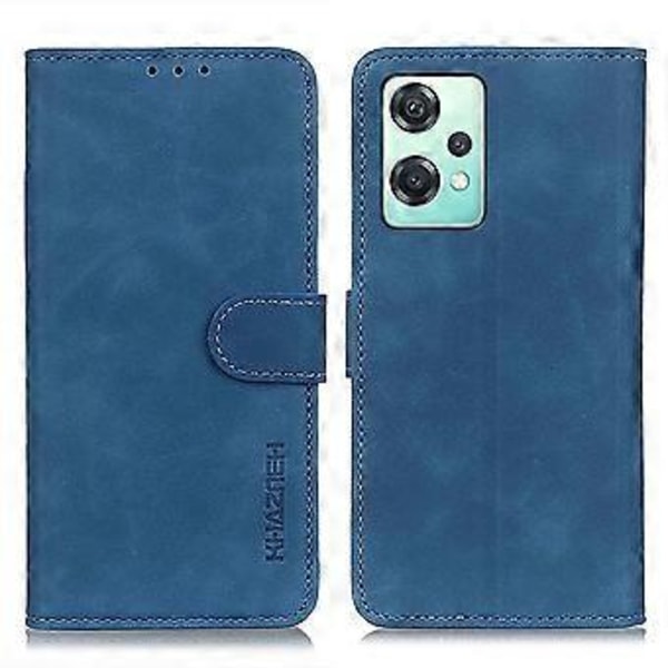 Retro Tekstur Læder Etui Til OnePlus CE 2 Lite 5G Blue
