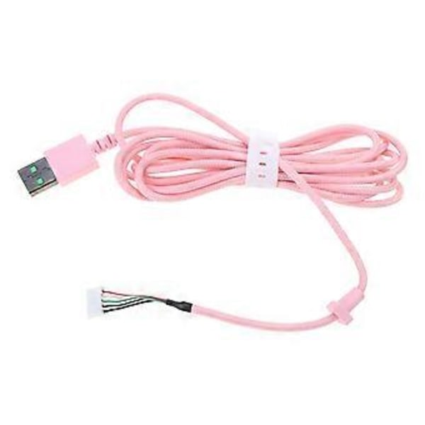 Kuulokkeiden johto 7.1 V2 / Kitty Edition -kuulokkeille Pehmeä PVC USB-kaapeli Pinkki Pink