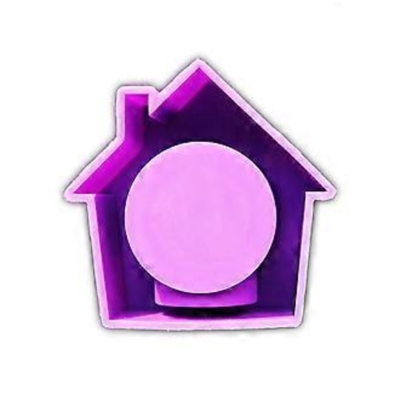 Husform Lysestaker Silikonformer Søte 3D Hus Lysestake Resin Former DIY Støpeform for Lysestake A