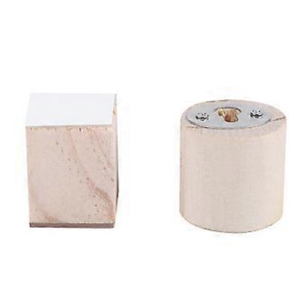 Dekorativ kaktusformet træ bøjle, vægmonteret børneværelses ornament (Pink)