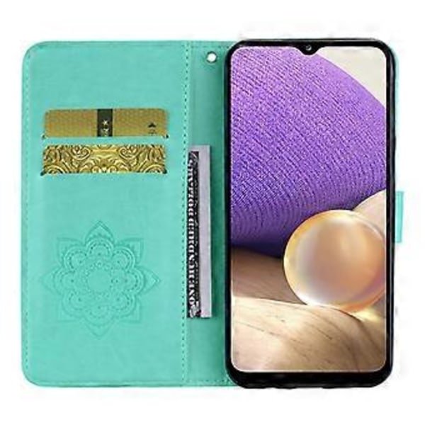Plånboksfodral för Samsung Galaxy S24 FE Uggla Blomma Tryckt Strass Läderfodral Style C