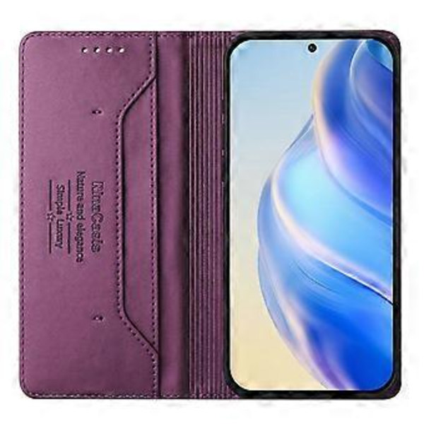 Magnetiskt Läderfodral För HTC U24 Pro Violet