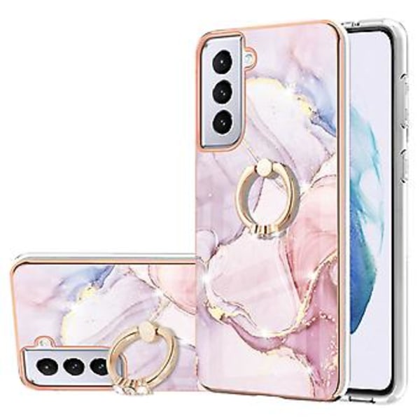 Marmor TPU-skal för Samsung Galaxy S21+ 5G Rose Gold 005
