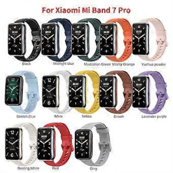 Rem for Xiaomi Mi Band 7 Pro Silikon TPU Erstatning Smartklokke Correa Pulsera