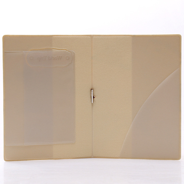 Världskarta 3D passfodral (brun), modernt passfodral,