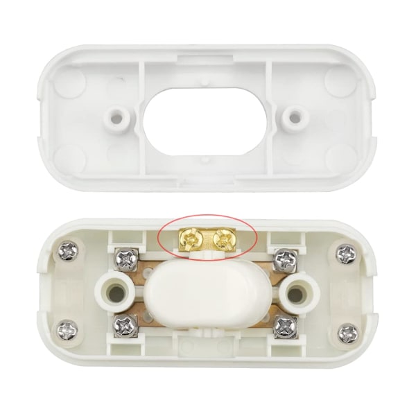 2 st Bi-polar Inter Rocker Switch 6A 250V Rocker Switch Dimmer/L
