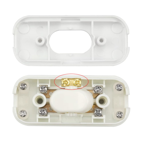 2 stk. Bi-polar Inter Rocker Switch 6A 250V Rocker Switch Dimmer/L