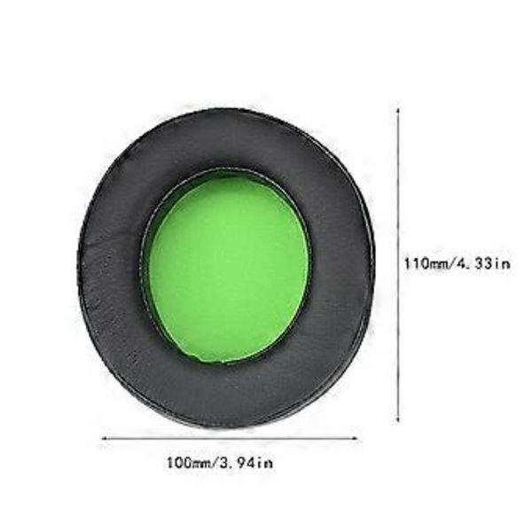 1 par öronkuddar 100 mm svampskydd mjuka öronkuddar för Kraken 7.1 Pro mjukt minnesskum headset bekvämt att bära svart