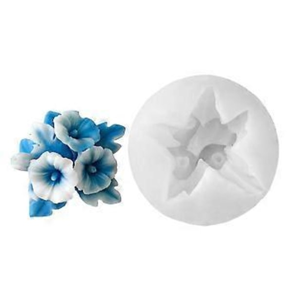 Genanvendeligt Silikone Blomsterduftende Lys Støbeformsæt Til Håndværksentusiaster Og Lysfremstillingsbegyndere Morning Glory J1300