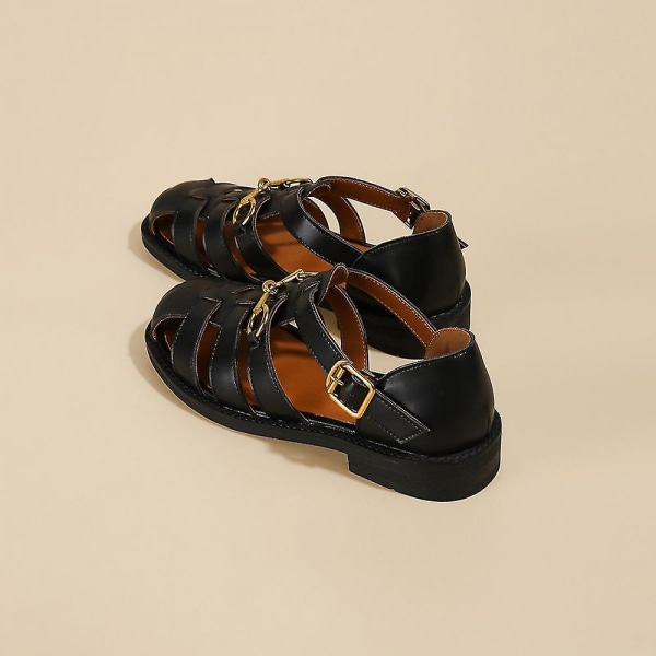 Fiskersandal Minimalistisk Hul Ut Hook-and-loop Feste Romersk Sandal.36. 36
