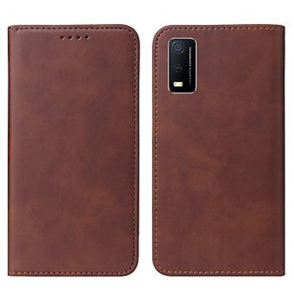 Läderfodral för vivo Y3s 2021 Brown