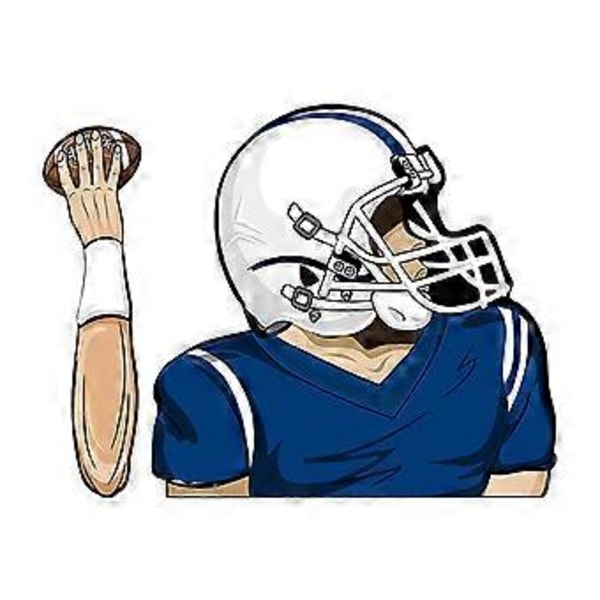 Fotboll Quarterback Torkar Dekaler Bil Vindrutetorkare Dekaler Bil Bildekaler 241159H H