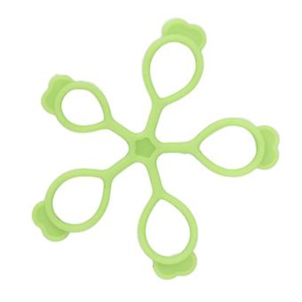 Silikone Fingerstrækker Blomsterform Springback Dekompression Håndgreb Forstærker til Kontor Udendørs (Lysegrøn 3 kg) Light Green 6.6lb