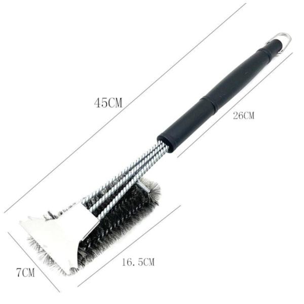 Grillisivellin, Grillinpuhdistussivelin raapimella, 3-in-1 grillivaruste