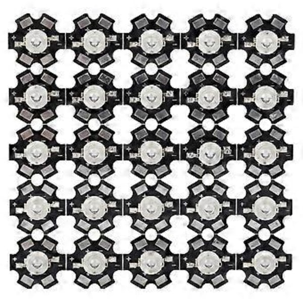 3W High Power LED Lampe Perler Emitter Diode Chips til DIY Belysningsarmaturer Blå