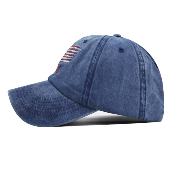 Amerikansk flag truckerhat, justerbar USA flag bil baseball cap