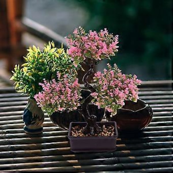 Kunstige potteplanter, bordplade, falske potteplanter, bonsai ornament til hjemmet