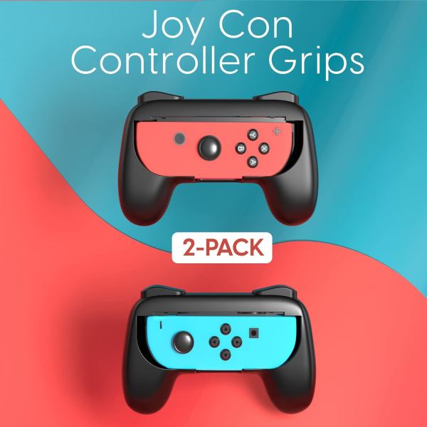 Grep til Nintendo Switch Joycon-kontroller (2-pakning) - Svart - Gam