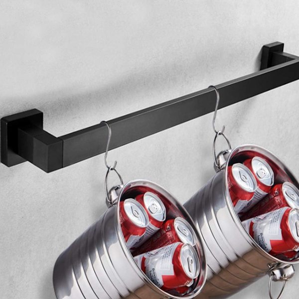 Håndkleholder i rustfritt stål - 41 cm, kjøkkenhåndkleholder, veggstativ