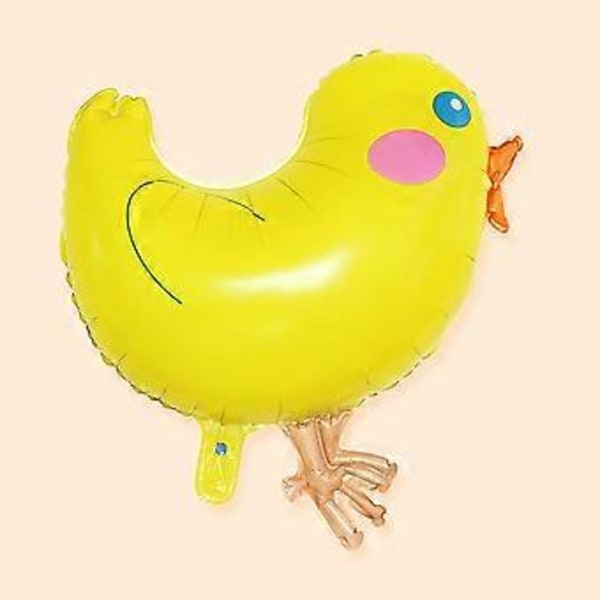 3 st Tecknad Kyckling Mönster Party Ornament Ballonger