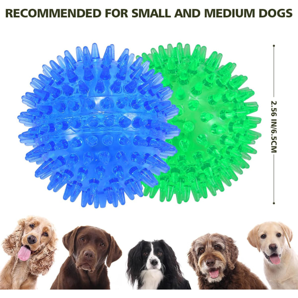 3 Pack Dog Squeak Balls, Dog Chew Ball, Pool Float Toy, Puppy Th