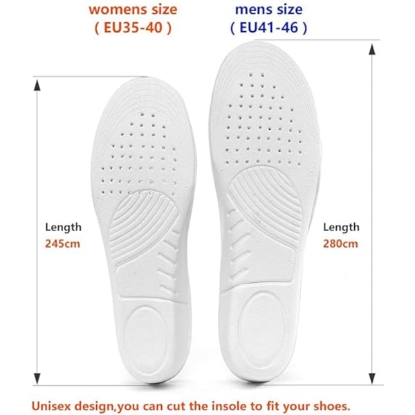 2 par-Höjd 3,5 cm, lämplig för skor storlek 41-45-ökning Ins