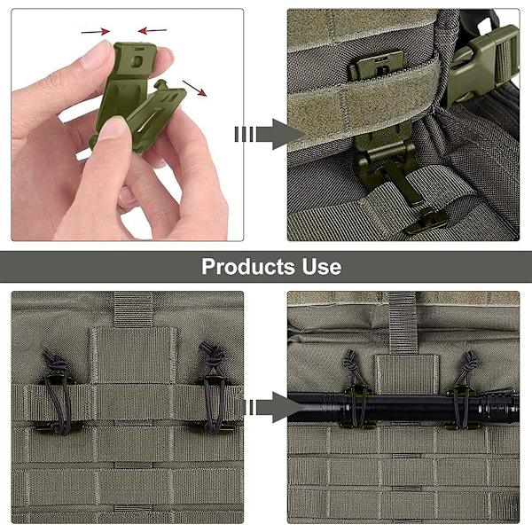 Taktiske Molle-utstyrsfester for taktiske ryggsekker