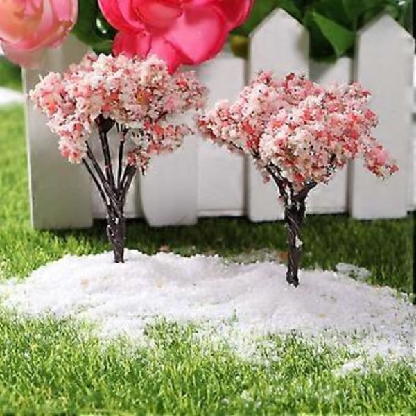 5 stk. Kunstig Sakura Tre Livaktig Kirsebærtre Ornament Mini Blomstertre for Potte Dekorativ Blomsterpynt