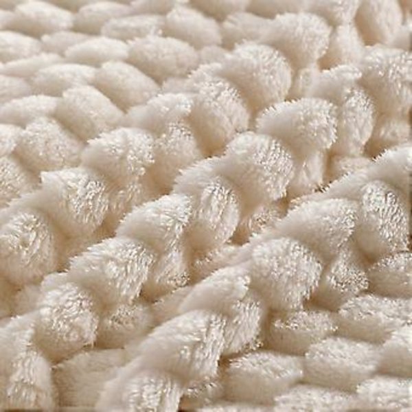 Talvinen lämmin peitto muhkea ruudullinen mikrokuitupeitto pehmeä kosketus fleece toimiston huivi lisää lämpöä mihin tahansa huoneeseen keltainen Yellow