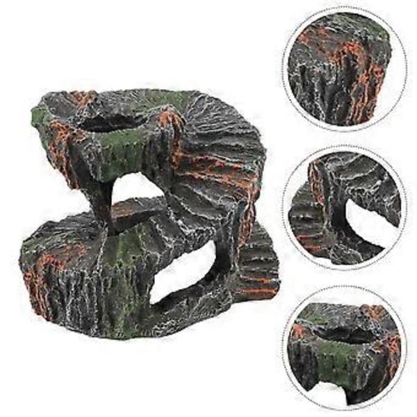 1 stk Reptil Kjæledyr Takterrasse Dekorativ Skilpadde Klatreplattform Ornament