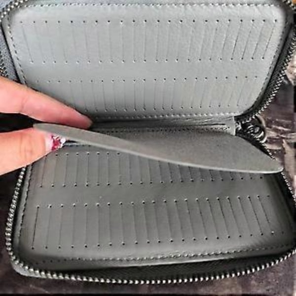 Fluefiske Lokkemad Taske Fisketilbehør Spinner Ske Lokkemad Opbevaring Lædertaske Ørred Fluefiskekrog Fiskekrog Hårdt Etui Grå Gray