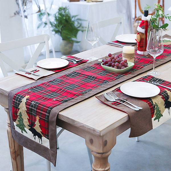 Julebord, stol, træ, hjortebord, stol, middagsfest, ta