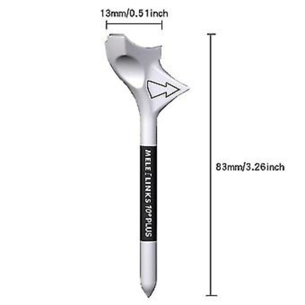 Nye Golf Tees Holdbare Golf Tees 10 Graders Hældningsdesign Reducerer Rotation Nul Modstand Mere Modstandsdygtig Over For Spil For Golfspillere Træning 5 stk 5pcs