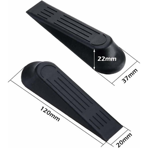 Dørstopper, 6 stk. Heavy Duty Dørstoppere Nylon Dørstoppere Plast