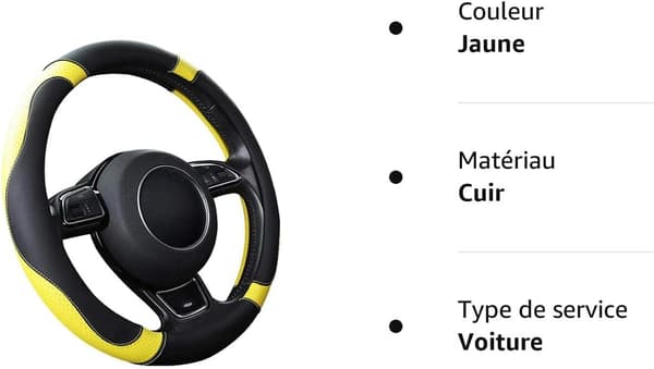 Rattöverdrag Bil Universal Mikrofiberläder Ratt W