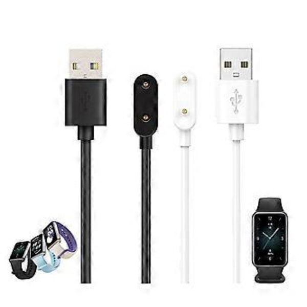 Praktisk USB-laddningskabel Magnetisk anslutningssladd Enkel och effektiv laddningskabel 100 cm längd för Watch Band9 Vit White