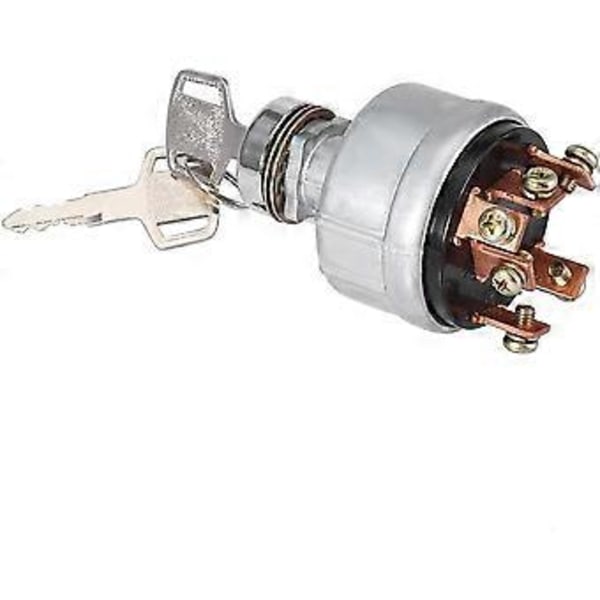 Tændingslås Starterkontakt med skovl til 6-terminal ledningsdriver 2 nøgler Kompatibel med Kobelco SK200-3 SK200-5 SK120-5