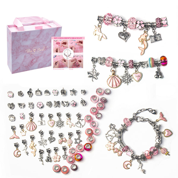 Charm armbandssats, smyckestillverkningssatser sjöjungfru enhörning