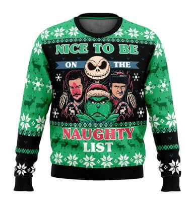 Julesweater, 3D Digital Print Crewneck Pullover - K34 - Størrelse M M