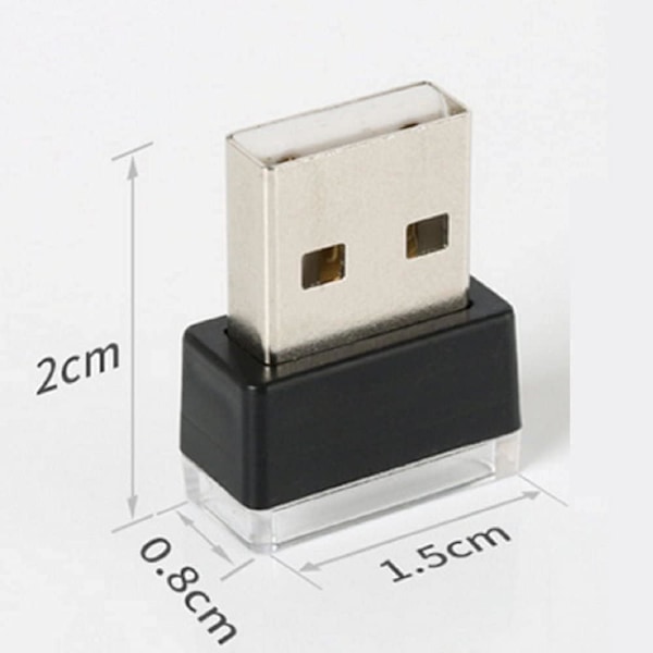 USB-billampor skapar en romantisk atmosfär 1 set 2 blå användbara