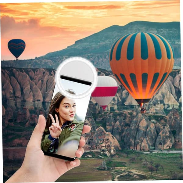 LED-ringlys, selfie-ringlys LED-lys med justerbar telefon