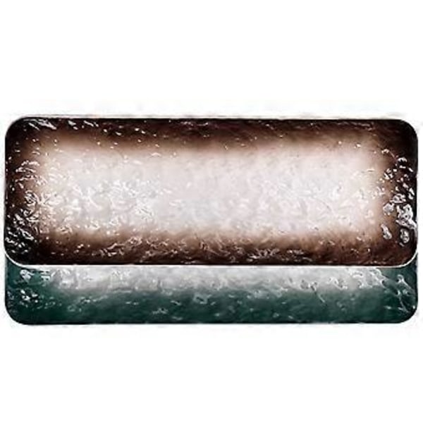 2 stk. keramiske tallerkener i japansk stil, keramiske sushitallerkener, rektangulære snacktallerkener, serveringsfade