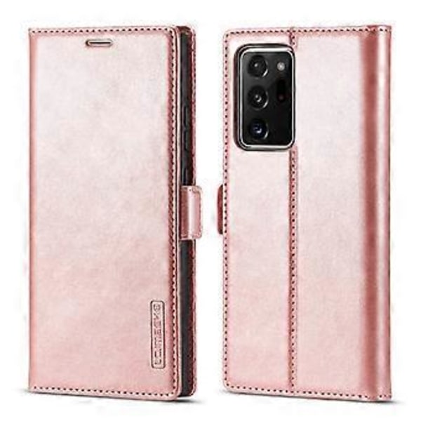 Samsung Galaxy Note20 Ultra -nahkakotelo Rose Gold