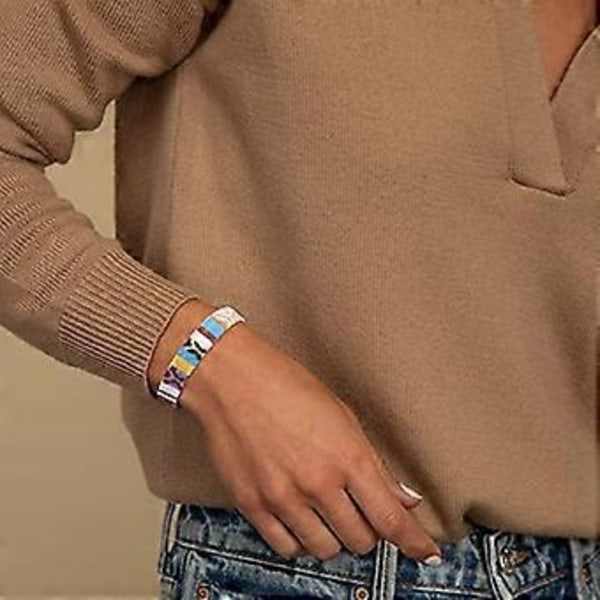 Branets Surfer miehille ja naisille - käsintehty Boho Hippie säädettävä käsi asusteet tyyli 1 SIZE 1