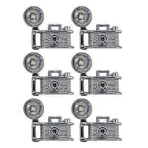6 st Miniatyr Retro Kamera Modell Mini Hus Kamera Dockhus Tillbehör