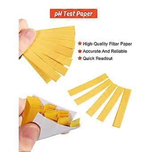 400 Stycken Testpapper pH-testremsor Lackmustestpapper Universella pH-testset 1-14 pH-testpappersremsor för Vatten, Pool, Akvarium,