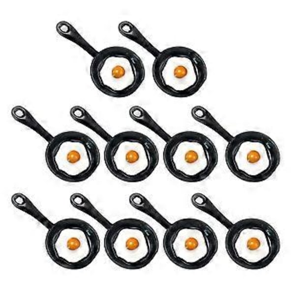 10kpl Alloy Paistinpannu Riipukset Korut Valmistus Tarvike Korvakoruihin Kaulakoruun (Musta)