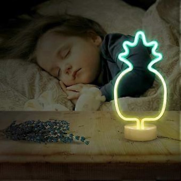 Neon Sød Ananas Lys Skilt Nat Med Holder Dekoration Lys, Skilte Af Tap Til Jul Fødselsdag Fest, Soveværelse, Salon, Dekoration Af Bryllup F