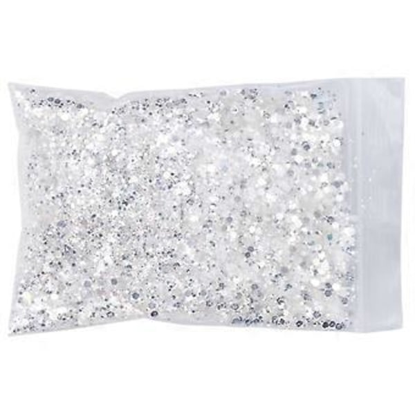 50g Super Bright Glitter Paljetter Hexagonal Form Glitter Ansikte Kropp Öga Nagelkonst Dekoration Glitter